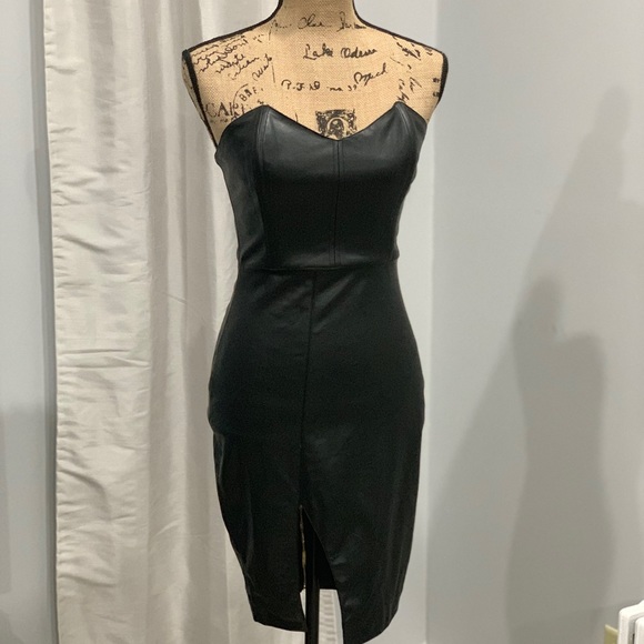 House of London Dresses & Skirts - House of London faux leather bodycon dress size S